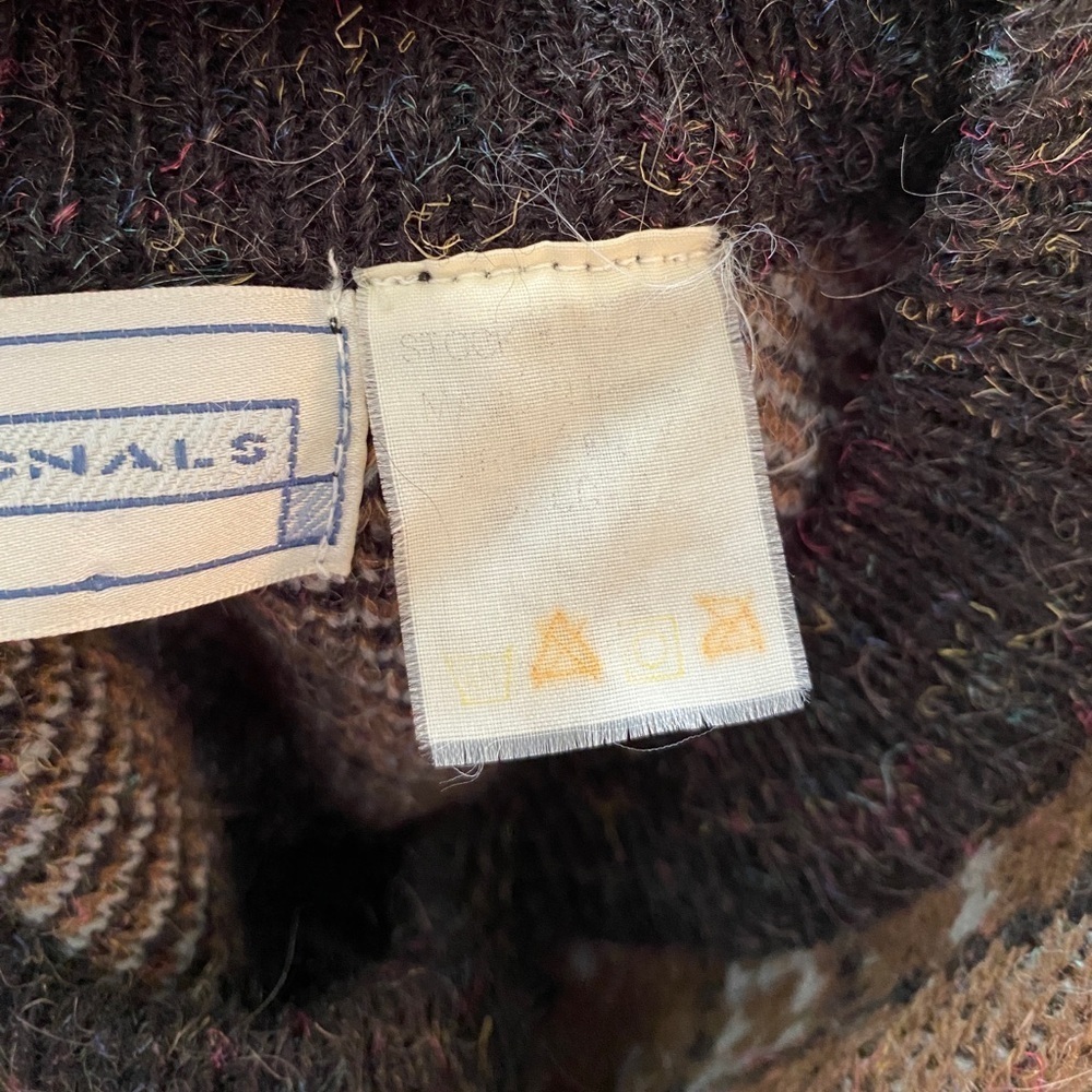 Vintage Functionals | Wool Abstract Grandpa Sweater - Picture 4 of 4